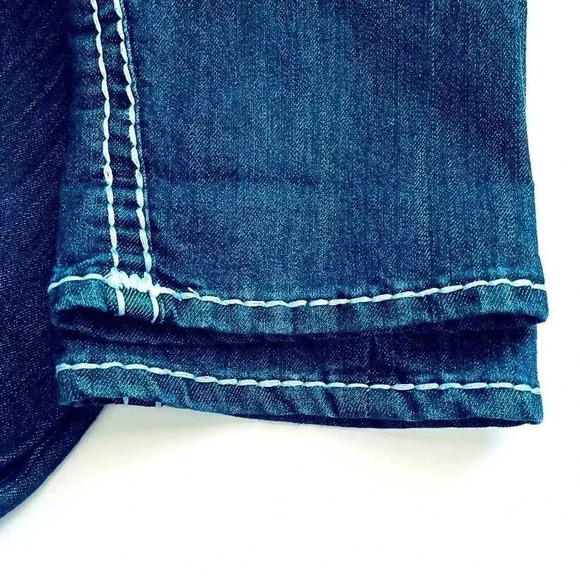 NWT $319 True Religion Billy Super T Dark Pipeline Jeweled Jean - Picture 6 of 8